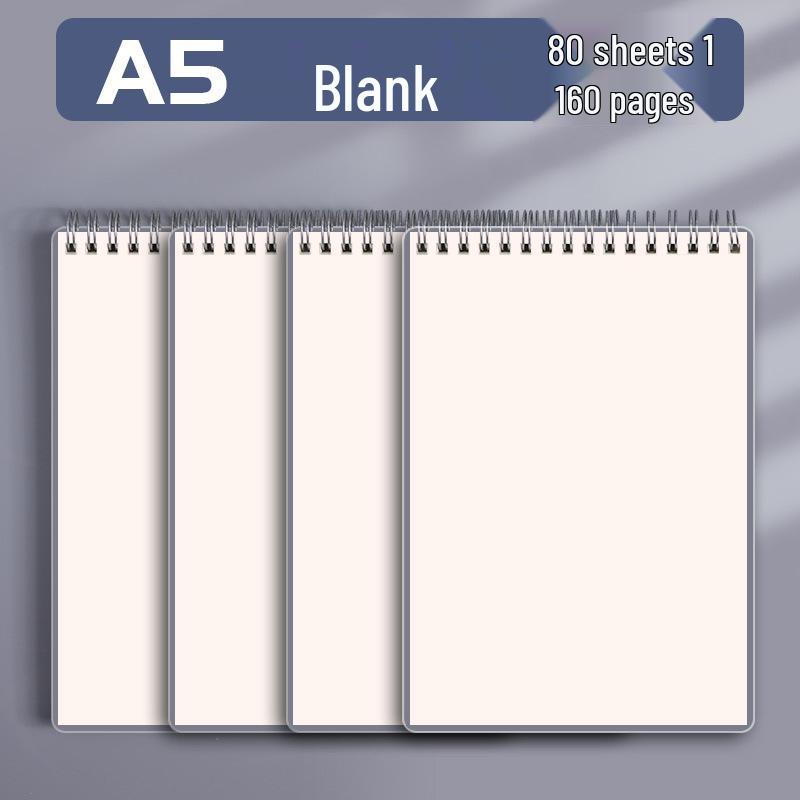 Premium Minimalist Spiral Notebook - B5, Top-Bound, Extra Thick for Students
