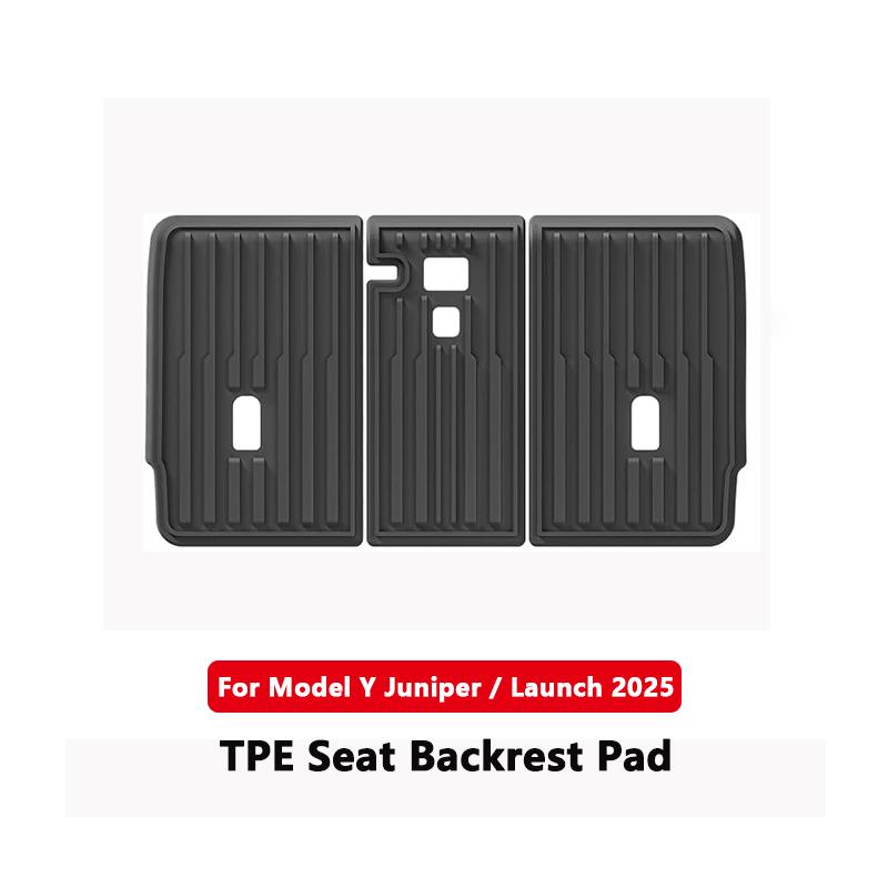 For Tesla Model Y Launch 2025 Juniper Rear Trunk Seat Backrest Cushion Front Rear Trunk Anti-Kick Mats TPE Car Accessories