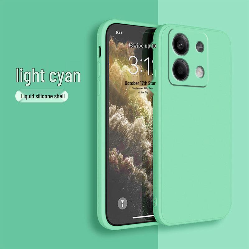 Compatible Phone Case for Redmi Note 14, Note 15, and Note 15 Pro - Full Coverage Liquid Silicone, Straight Edge Design
