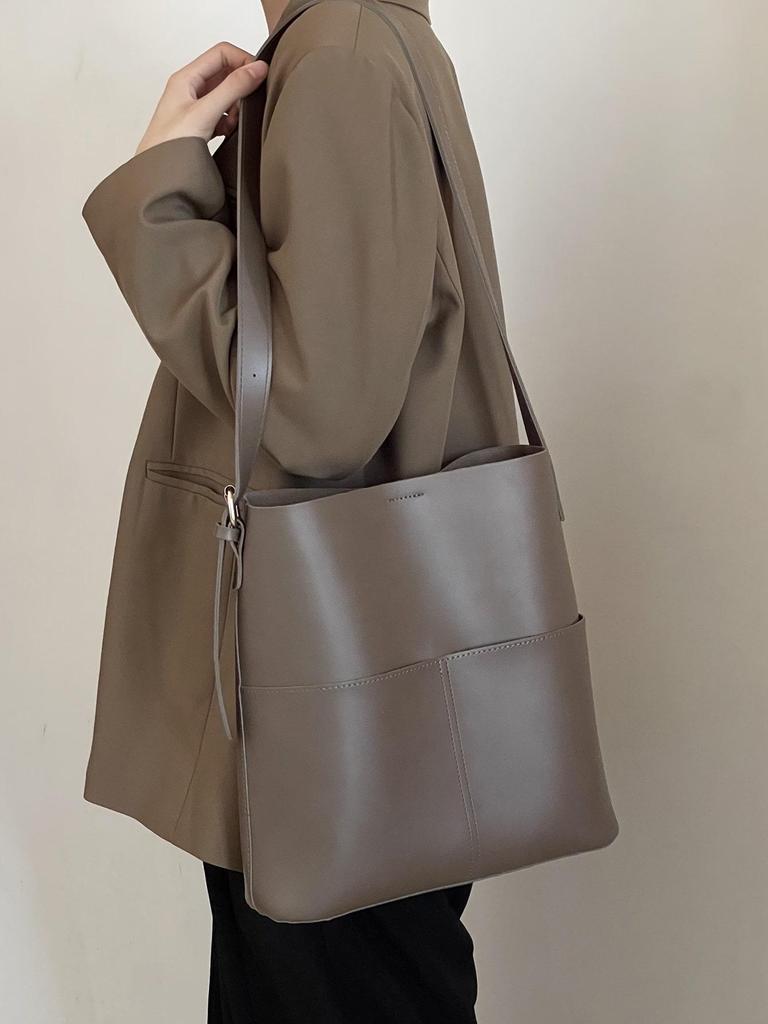 Novas Bolsas Mensageiro e Balde Femininas de Grande Capacidade - Bolsas de Ombro Simples