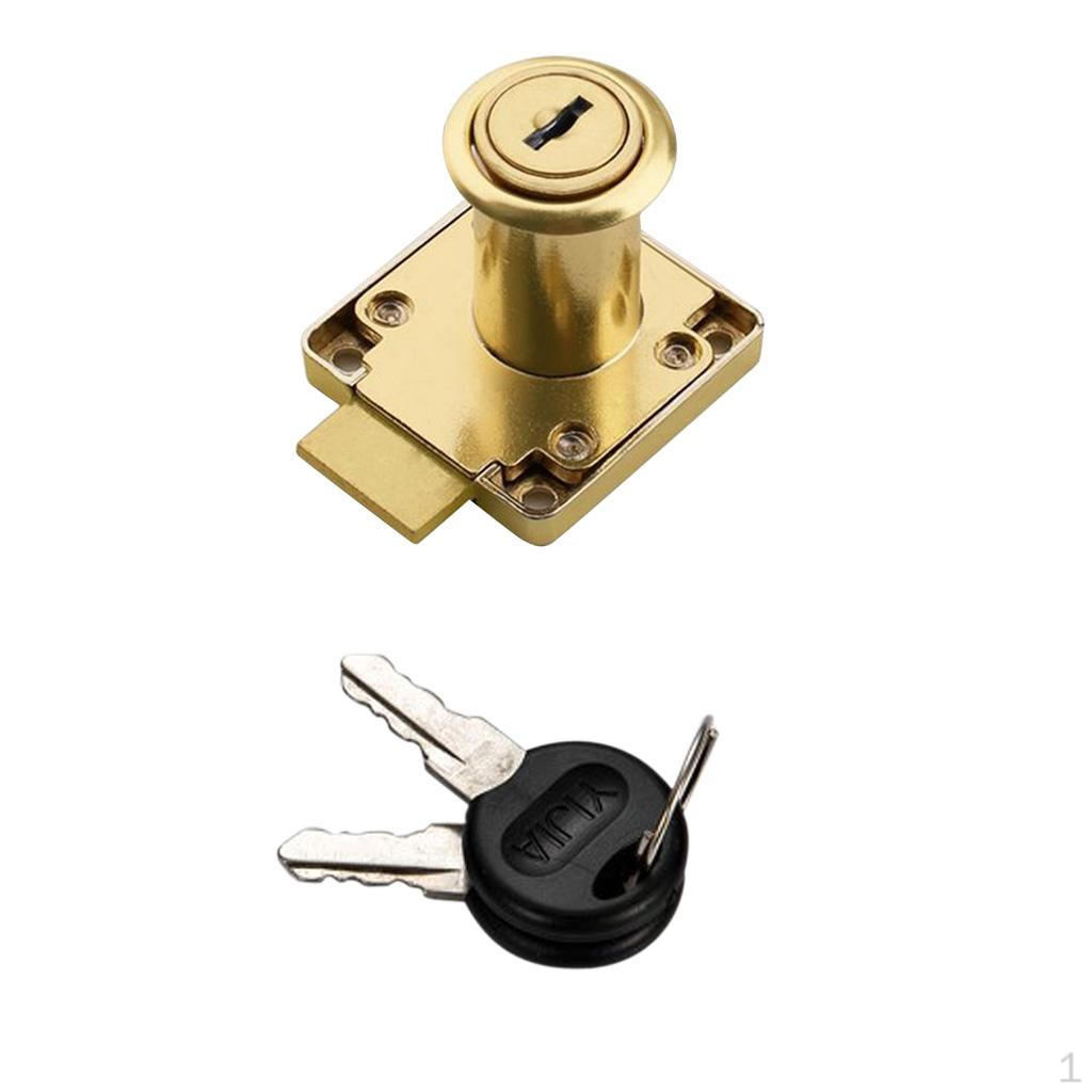 Цилиндр замка для ящика и шкафа 2 мм 32 мм Gold 32mm