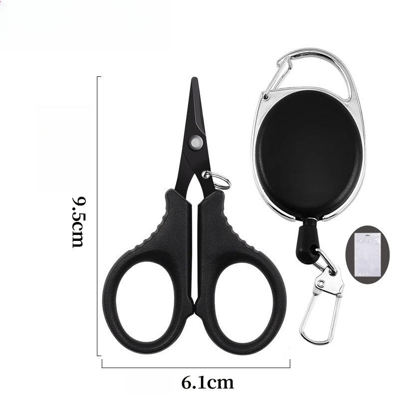 1pcs Titanium Coated Stainless Steel Fishing Scissor Plier - PE Braid Line Cutter for Carp Fishing Tools