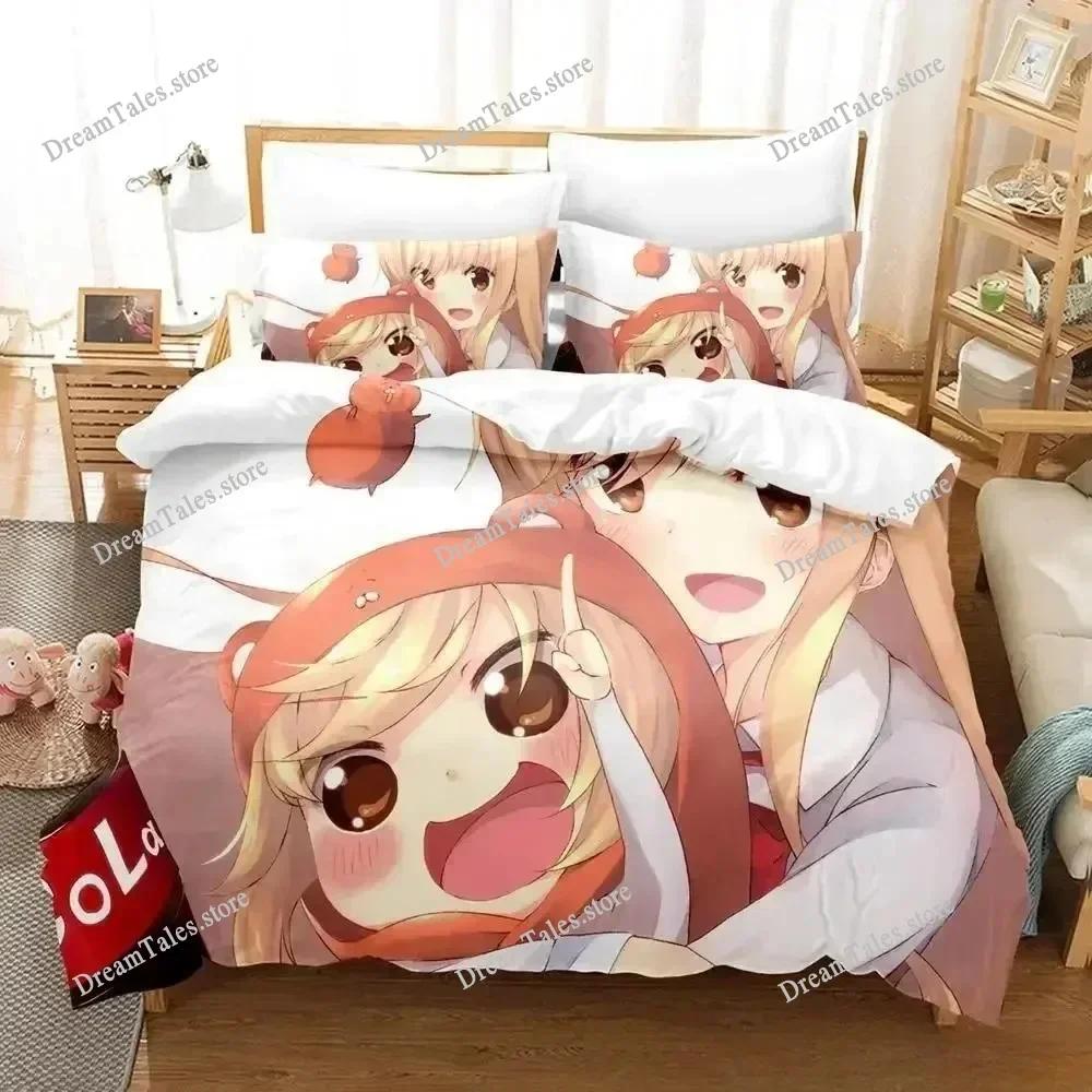 3D Printed Anime Himouto! Umaru-chan Bedding Set Duvet Cover Bedroom Comforter Single Twin King _Size Quilt Cover Home Textiles9