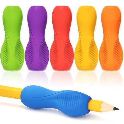 Cross-border Silicone Topper Pencil Grip for Children's Finger Exercise and Improved Posture Correction Grips Set Pen Holder