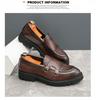 Men's Summer Slip-On Leather Loafers - Casual, Thick Sole, Height-Boosting Moccasins
