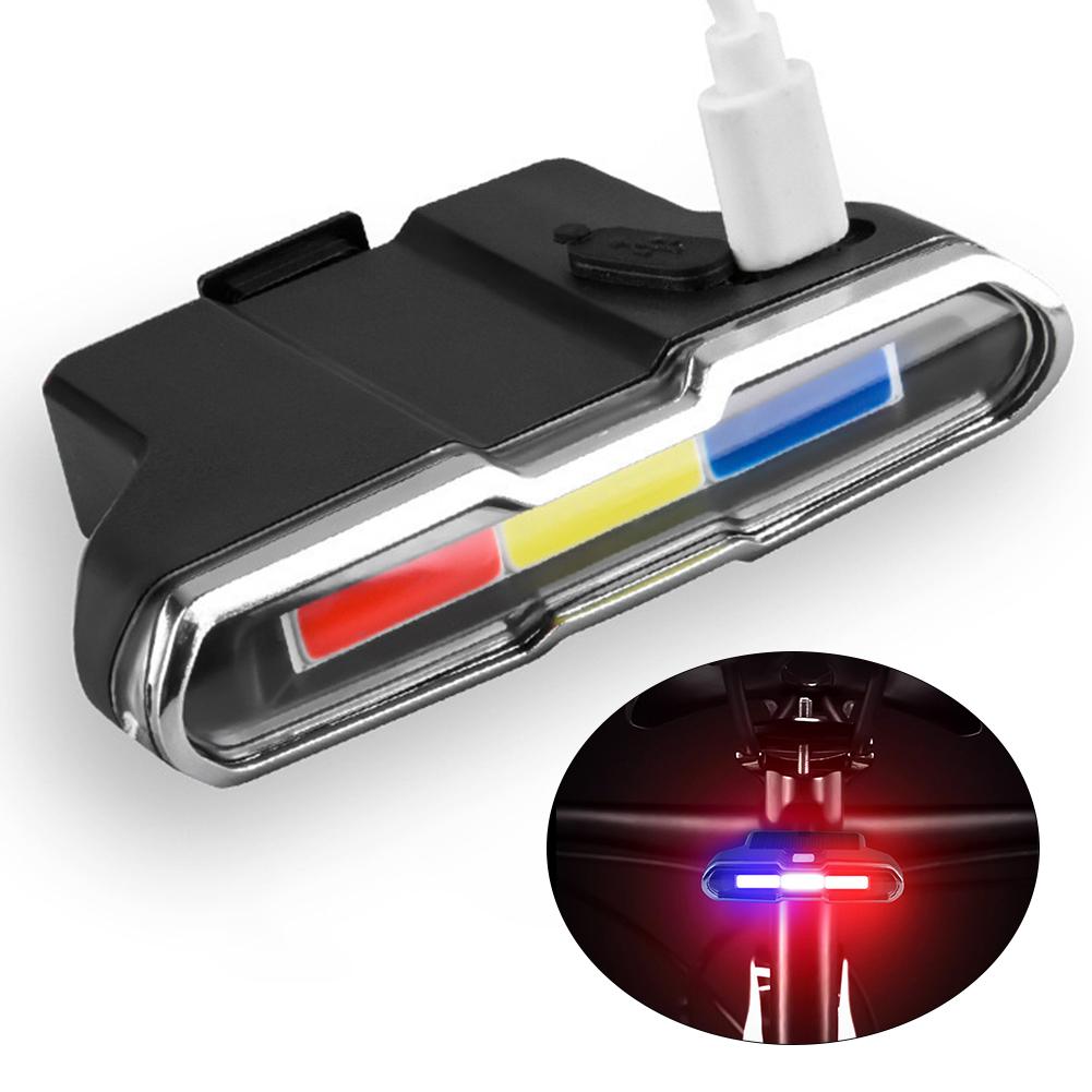 Solar Bicycle Rear Light Waterproof Bicycle Tail Lamp LED Bike Taillight MTB Bicycle Tail Lamp Waterproof Flashlight For Bicycle