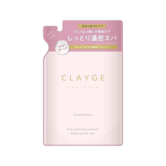 CLAYGE Shampoo M Moist White Jasmine & Musk Scent Refill 400ml (x1) Single Refill