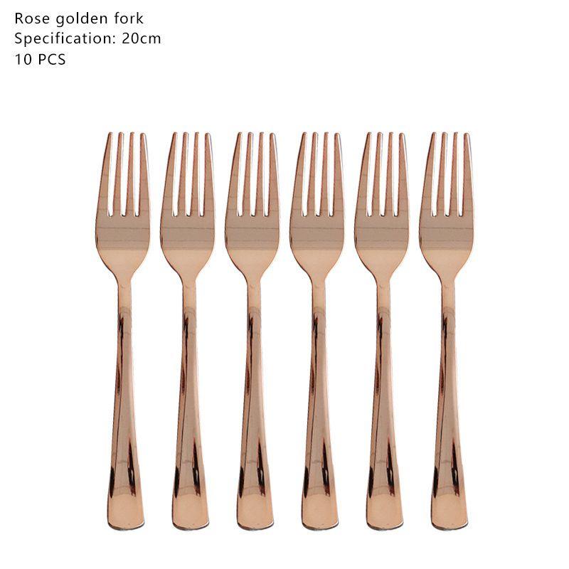 Stylish Rose Gold Stamping Party Tableware Perfect For Wedding Birthday Babyshower Festivities
