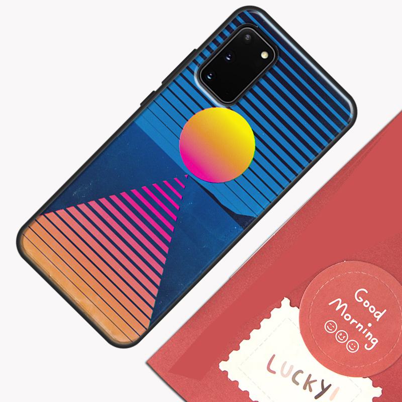 Neon Retrowave 80s Vintage Art Phone Case For Samsung Galaxy S23 S26 Ultra S20 S21 S22 S24 S25 Plus S10 S25 FE Cover Shell