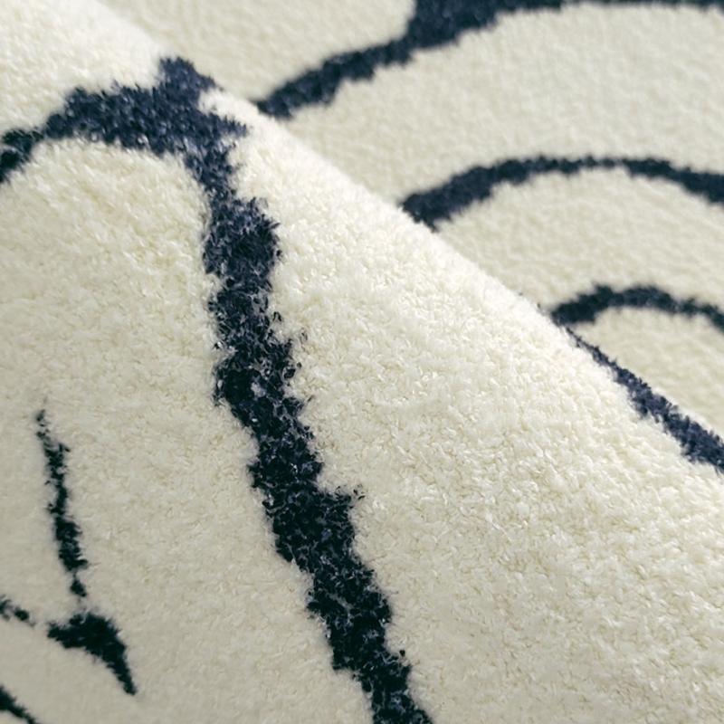 Black and White Zebra Pattern Carpets for Living Room Home Thick Plush Floor Mat Large Area Bedroom Decor Carpet Fluffy Soft Rug