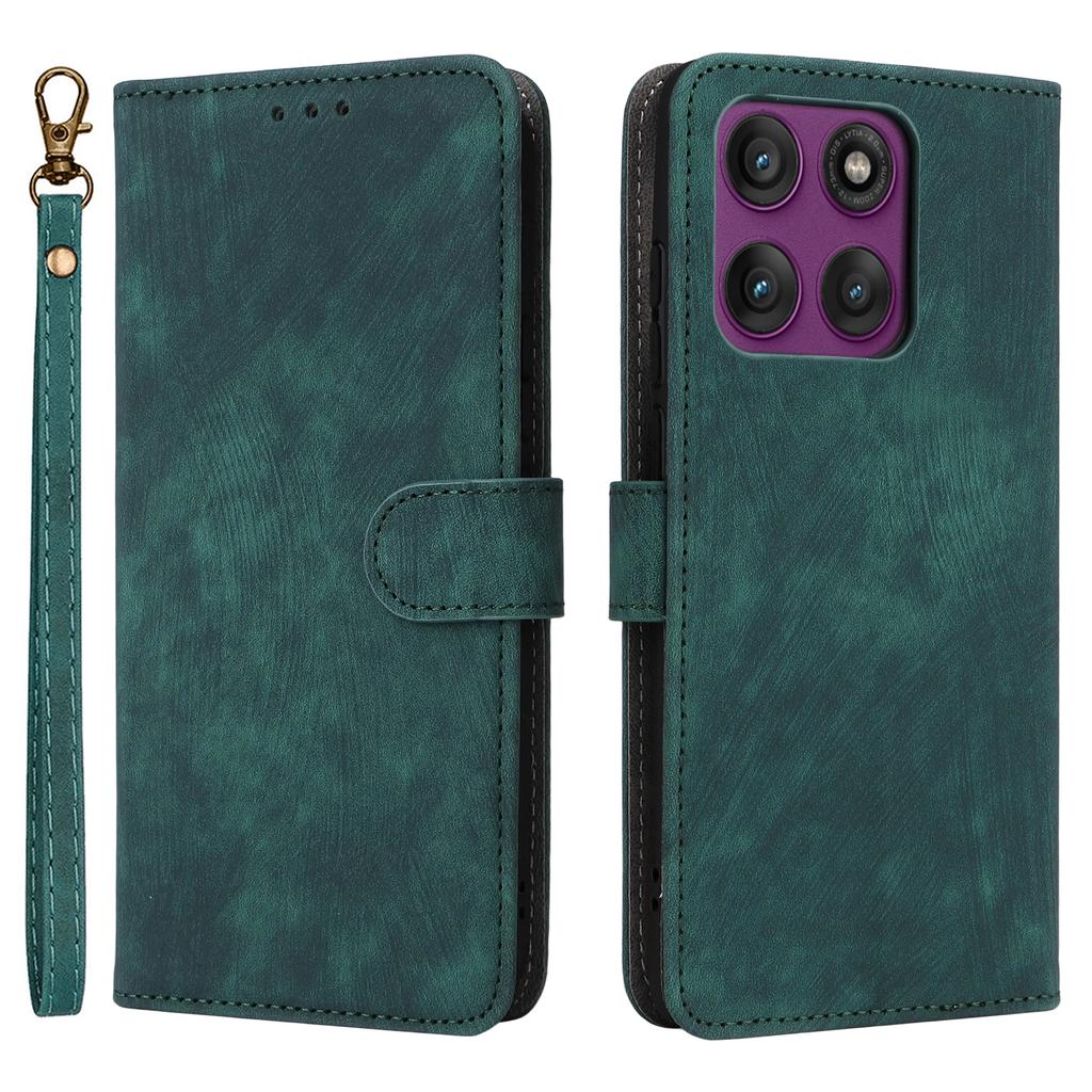 For Motorola Edge 60 Pro 5G Case Wallet RFID Blocking PU Leather Phone Cover Stand with Strap