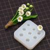 Four-piece Set of Mini Lily of the Valley Soft Clay Molds, Flower Handcrafted Stamens, Lily of the Valley Leaf Texture Molds, Li