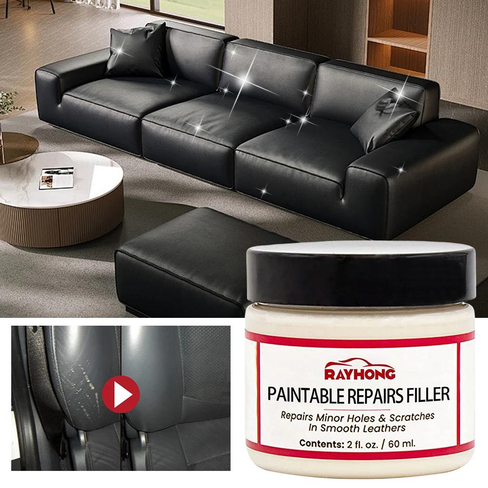 60ml Leder Reparatur Füllpaste Auto Lederpflege Reiniger Auto Leder Reparatur Creme Risse Brandlöcher Füller