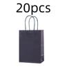 Candy Colorful Shopping Bags 10PCS Kraft Paper Gift Candy Bag Colored Hand-held Paper Bags Wedding Party Decoration Gift