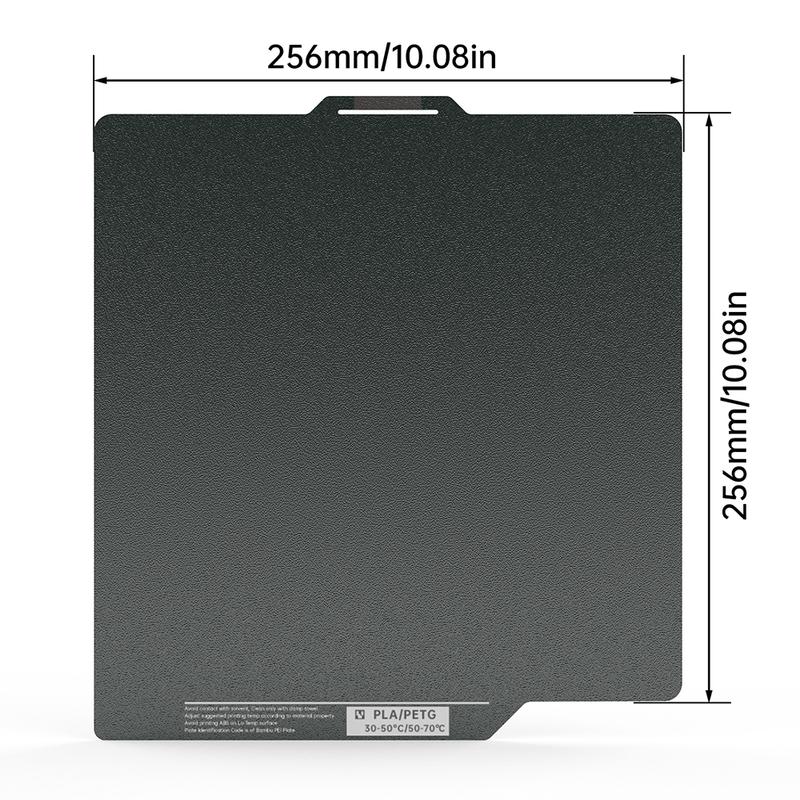BIQU Panda Build Plate CryoGrip Coating No Clog Spring Steel Double-sided Textured for BambuLab X2D Voron Kobra 3 Ender 3 K1 MAX