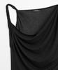 Masimodutti Drape Glossy Knot Detail Top