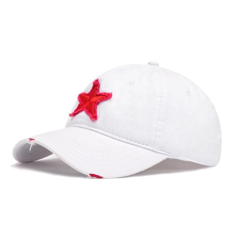 Baseball Cap Unisex Casual Sun Protection Cotton With Distressed Look For Summer And Spring