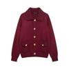 European & American Style Women's Long-Sleeve Turn-Down Collar Cardigan Sweater 2025