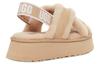 Women's Sandals UGG DISCO Cow Split Leather Stylish Sandal Women's Light Taupe