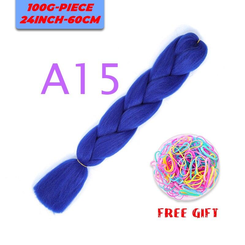 MERISIHAIR Single Ombre Color Synthetic Hair Extension Crochet Twist Jumbo Braiding Long Hair