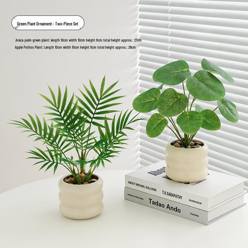 Nordic Indoor Desktop Bonsai: Artificial Green Plants for Office Decoration