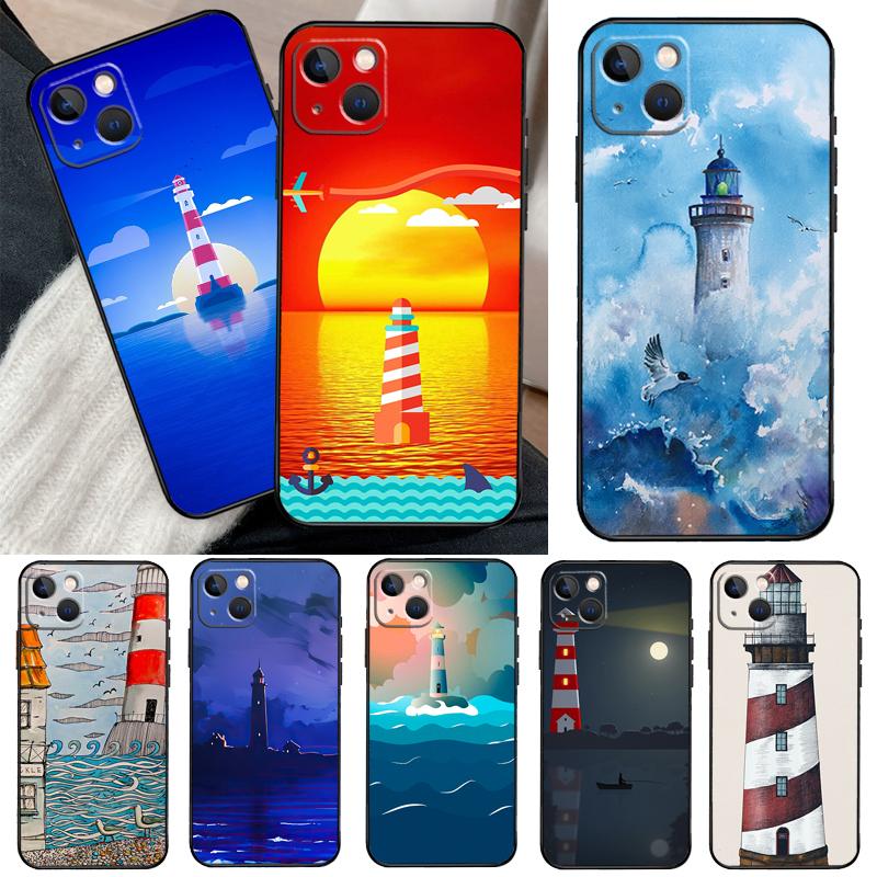 Abstract art highway lighthouse Cover For OPPO Reno 13 F 14 10 11 12 Pro 12F 11F 14F 7 8 Lite OPPO Find X8 X6 X5 X9 Pro Case