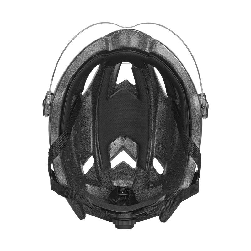 Electric battery car helmet bicycle mountain bike road bike men and women bicycle safety helmet with goggles goggles