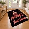Evil Dead Custom Name Personalized Rug Non‑Slip Doormat Floor Carpet Housewarming Birthday Gift for Family Friends