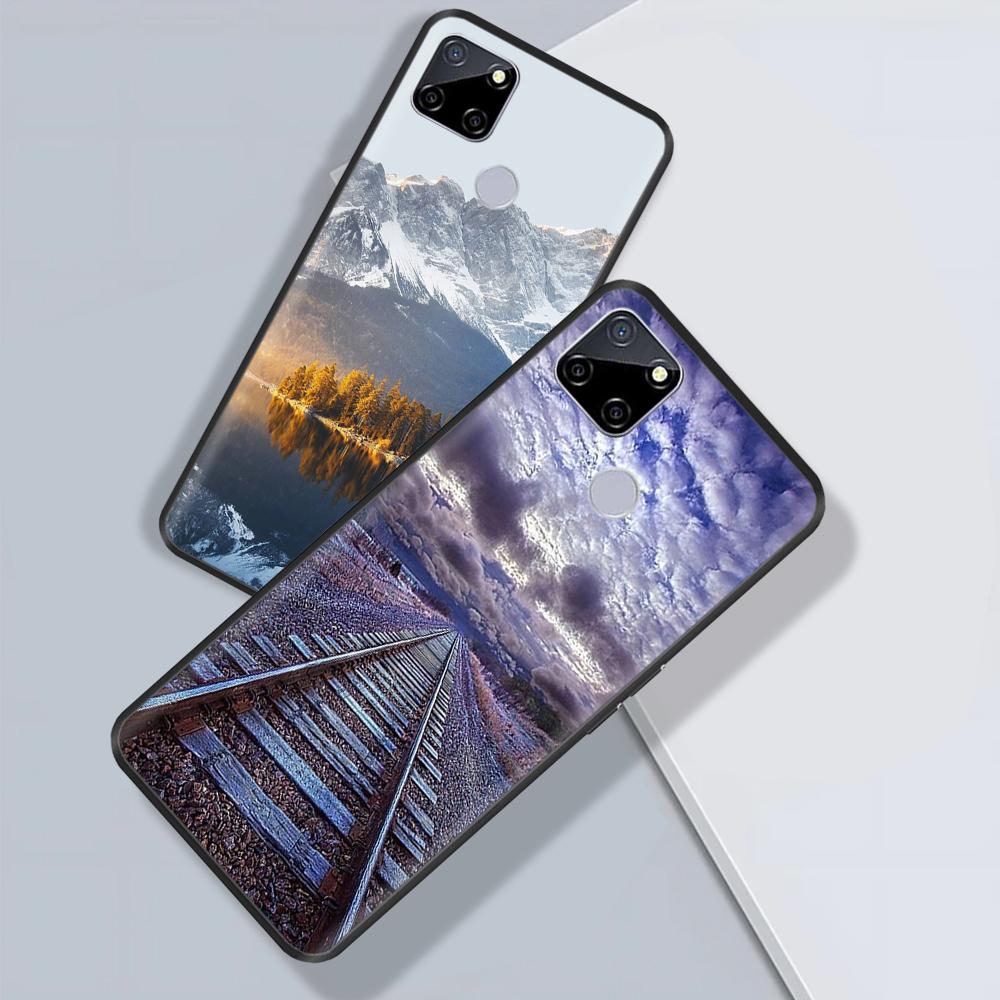 Case For Realme C25 C25s Coque Realme 7i RMX2193 Soft Cartoon Silicone Fundas Phone Case For OPPO REALME C12 Capa Cover Bumper