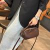 Women Luxury Real Split Cowhide Leather Crossbody Saddle Bag Soft Small Square Shoulder Bag For Female Casual Handbag Wholesale