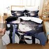 MILGRAM Single Double Quen King-Sized Dimensionsd Dimensions Beding Set Young Boys Bedrom Soft Duvet Cover Set 3D Printed Anime Bed Shet Set