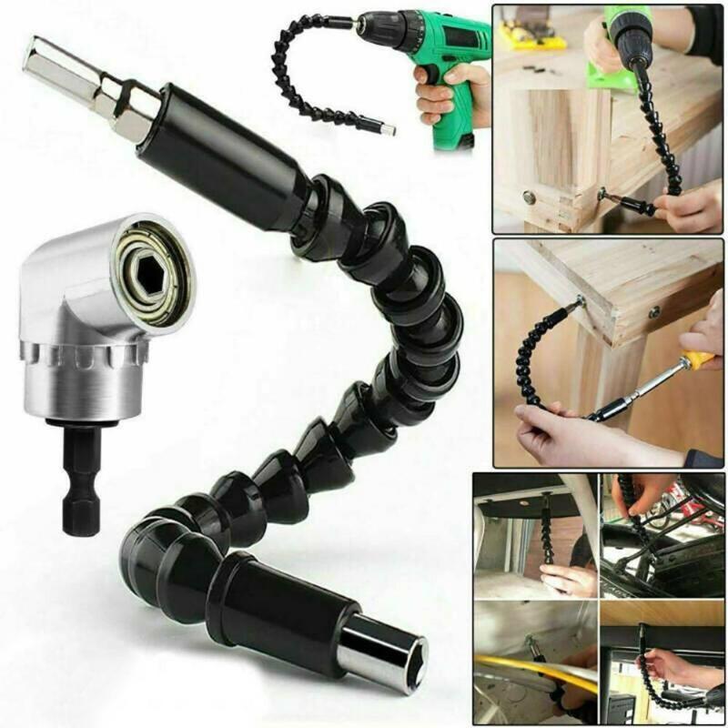 Angle Drill Attachment Screwdriver Adapter Flexible Shaft Soft Extension Holder Screw Driver Magnetic 1/4 Hex Bit Socket Chuck