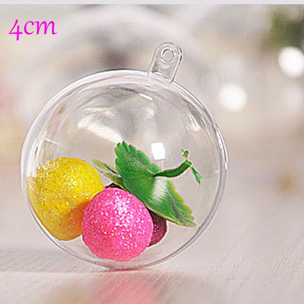 

Весільне приладдя Цукеркова коробка Прозора куля Прозора прикраса Різдвяні підвісні декорації Акрифтова рукоділля 4cm