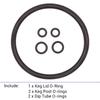 2 sets/lot Corny Keg O-ring Replacement Set Rebuild Kit For Corny Kegs Brand New Fit Ball Lock and Pin Lock Corny Keg