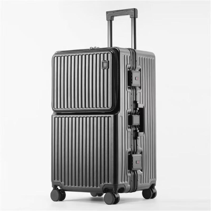 Xiao Yan Front-Opening Aluminum Frame Checked Luggage 26 inch
