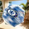 Parasol z nadrukiem Chelsea F.C. Automatyczne otwieranie i zamykanie, Przenośny składany parasol, na zewnątrz, do dojazdów, na wycieczkę kempingową, Idealny prezent urodzinowy