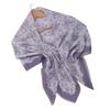 Cotton Linen Printed Square Scarf 110x110cm Lightweight Wrap Women Boho Style Headwrap Neck Accessory