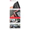 Window Visor for Ram 1500 CREW CAB Pickup 2009-2011 2012 2013 2014 2015 2016 2017 2018 Wind Deflectors Rain Guards Door Visor