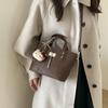 Korean Retro Large Capacity Tote Bag - 2025 Autumn/Winter Casual Shoulder Bag for Women