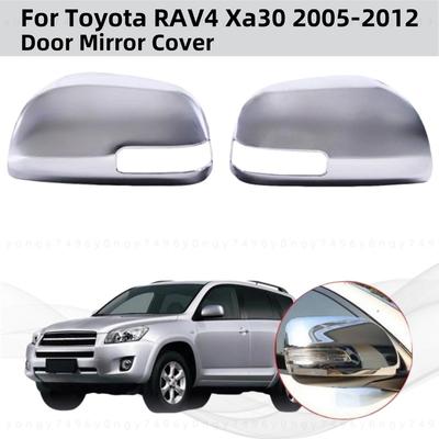 Autófejlesztés Króm Visszapillantó Tartozékok Szénszálas Ajtótükör Borítás Díszítő Matrica Stílus Toyota RAV4 Xa30 2005 2006 2009 2011 2012-höz