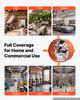 VEVOR Gable Mount Fan, 38.1 cm Attic Vent Exhaust Fan 1650 CFM Thermostat, Cooling and Ventilation for Home, Garage, Warehouse, Workshop