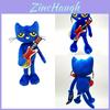 Pelúcia Macia e Fofa do Gato Pete Azul com Guitarra Para Mãos Pequenas 30cm