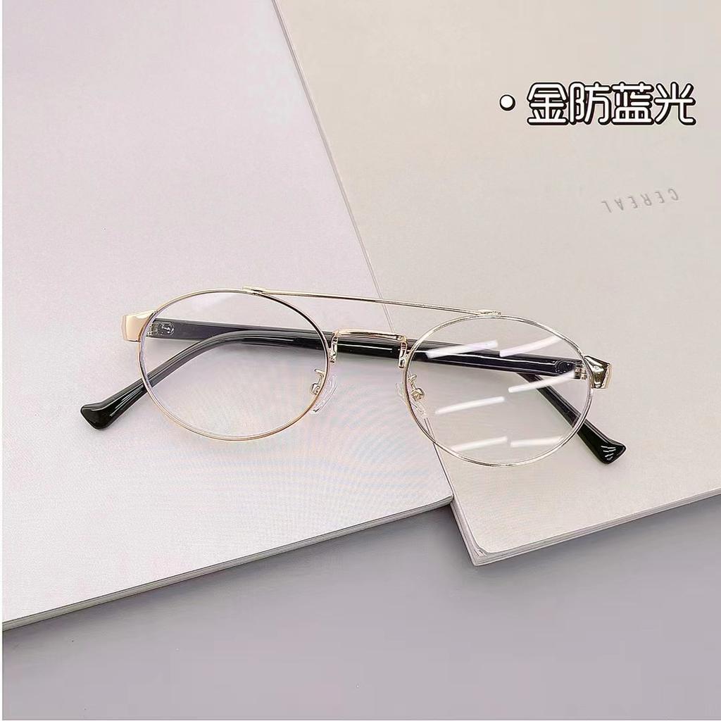 Fashion Style Sunglasses Designer Oval Shape Double Bridge Men Sun Glasses Holiday Travelling Female Sunglass