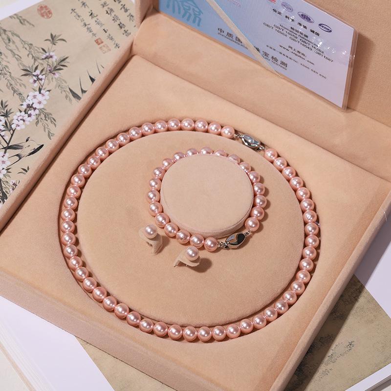 Mother-of-Pearl Shell Bead Necklace for Women - Perfect Mother's Day Gift