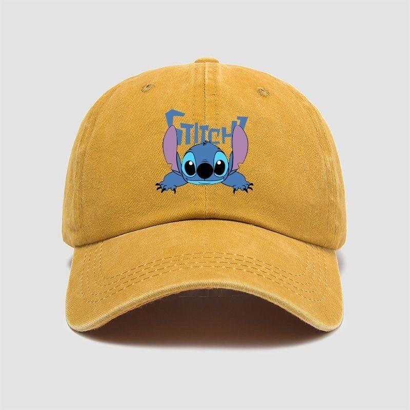 Casquette de Baseball Cartoon Stitch Avec Protection Solaire Pour un Usage Extérieur Décontracté