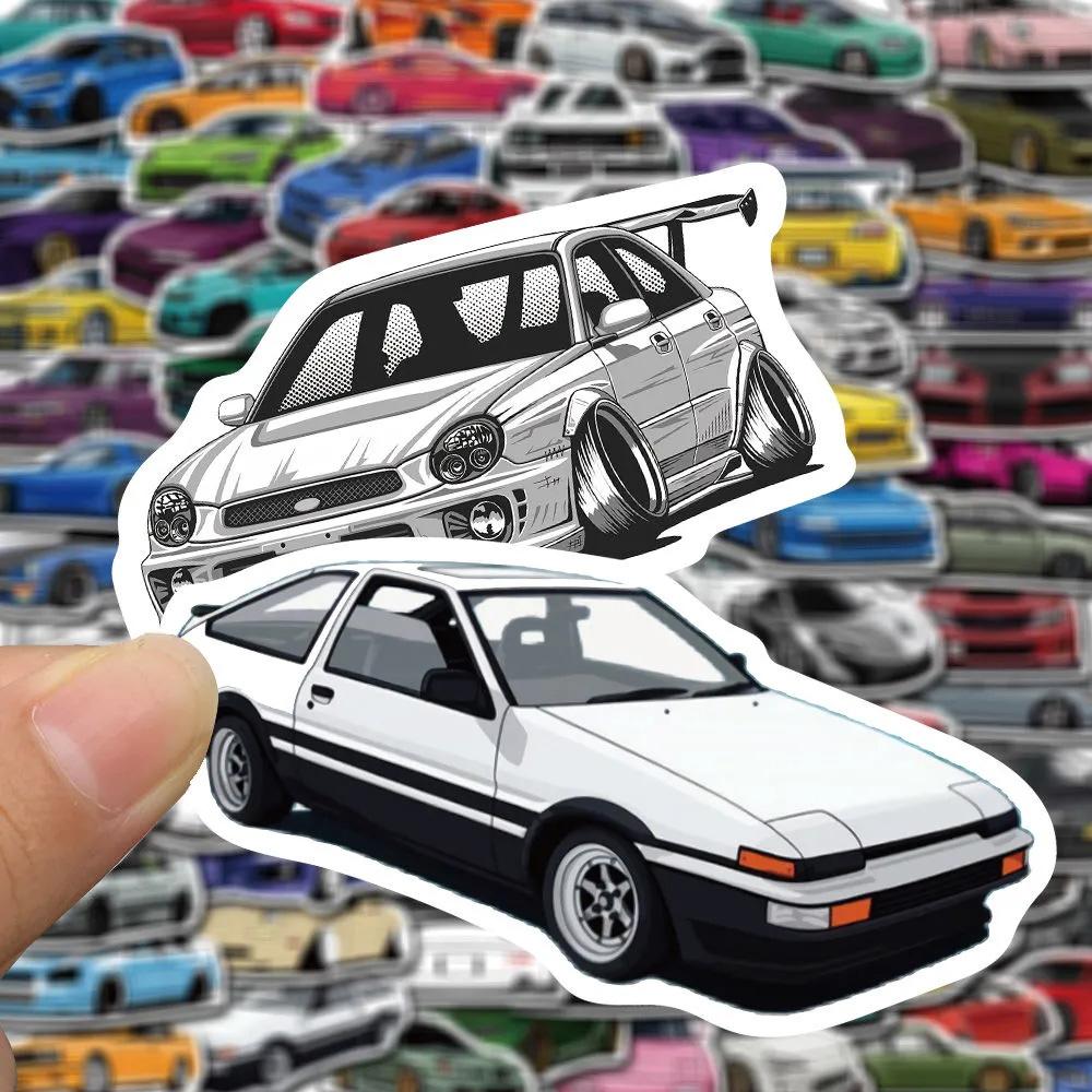 10/30/50/100Pcs Animation Jdm Racing Car Favorites Graffiti Stickers Diy Kids Timeless Plaything Travel Luggage Guitar Waterproof Decals