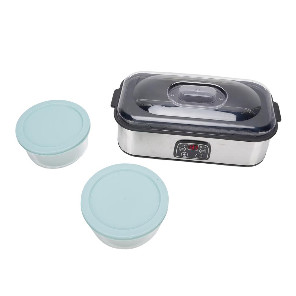 Joghurtbereiter 2L Große Kapazität Automatische Temperaturregelung 0-48 Stunden Timer Digitaler Joghurtbereiter Maschine