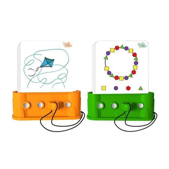 1/2/3 Sets Logic Castle Educational Cards Logical Thinking Training Fine Motor Skills Problem Solving Flashcards Brain Teaser Toy for Kids Ages 3-6