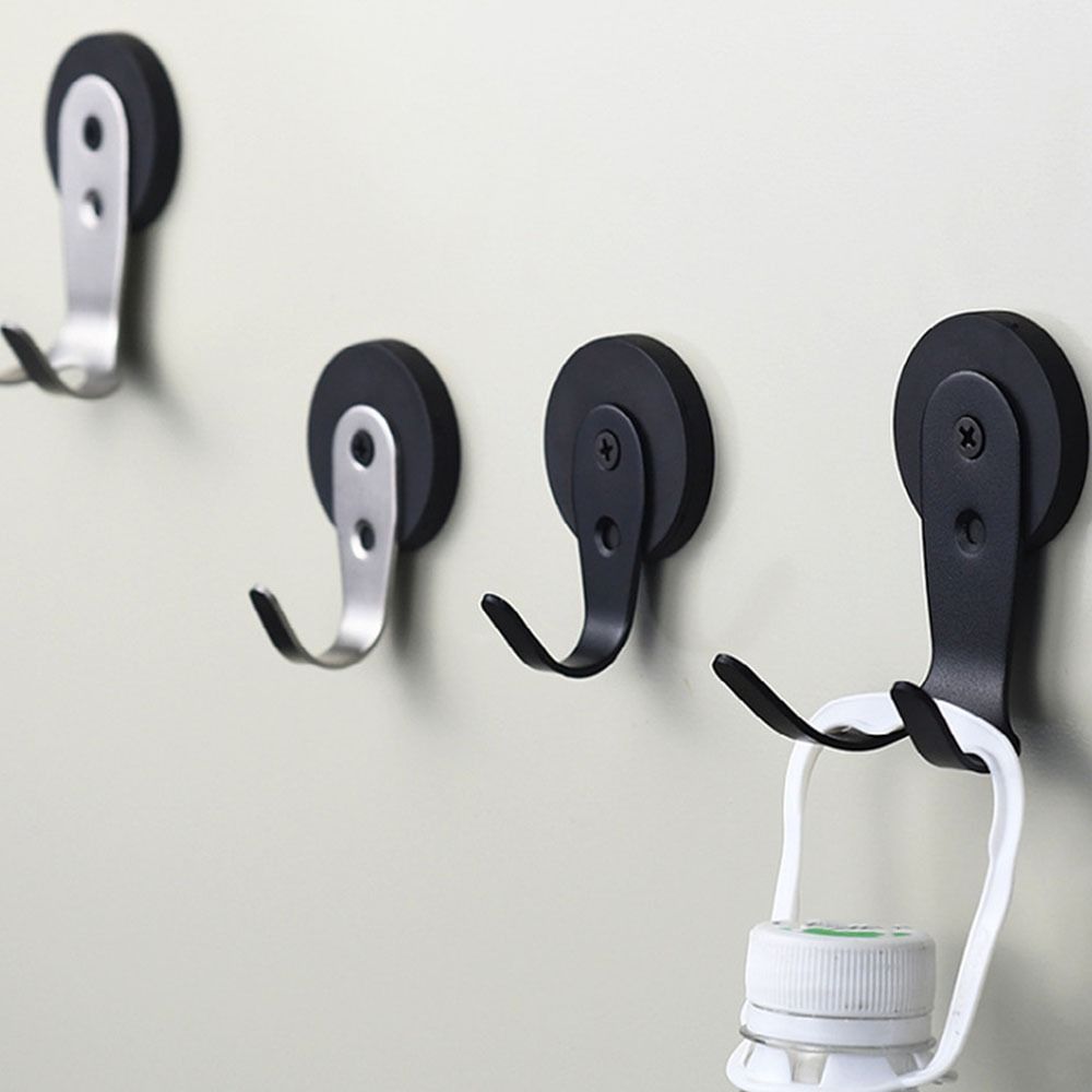 Doppelhaken-Design Kaffeemaschinen Magnetische Haken Platzsparend Rund Kaffeegriff Aufbewahrungsregal Edelstahl Aufbewahrungshaken