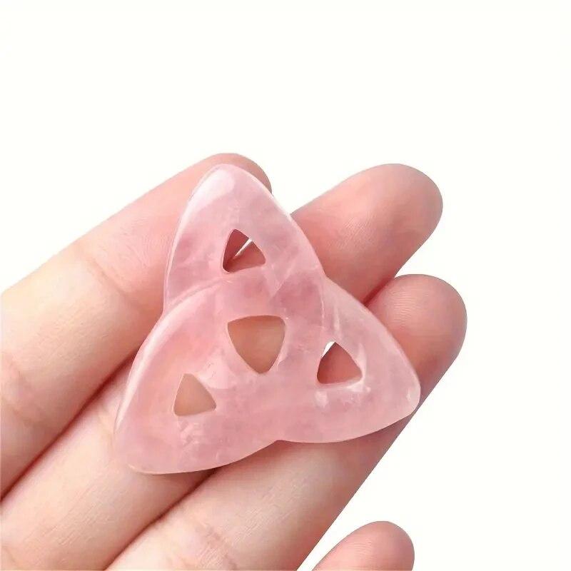 1PC Natural Stone Lrish Knot Healing Cavring Tumble Ornament 1 Inch